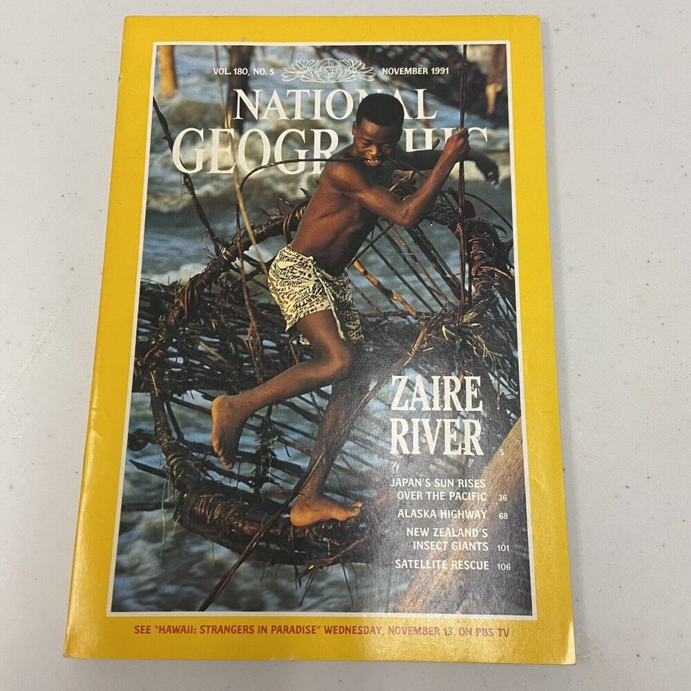 National Geographic Zaire River November 1991 Vol. 180, No. 5